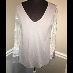Tassels N Lace‎ boho oversized top lace flowy M